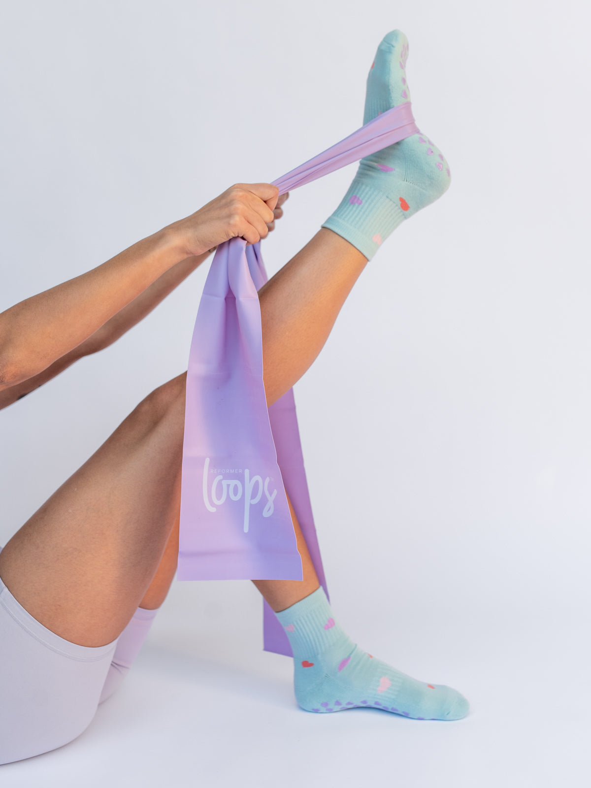 Quarter Socks - Blue Hearts