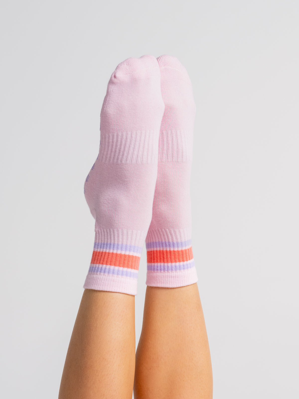 Quarter Socks - Pink + Lilac