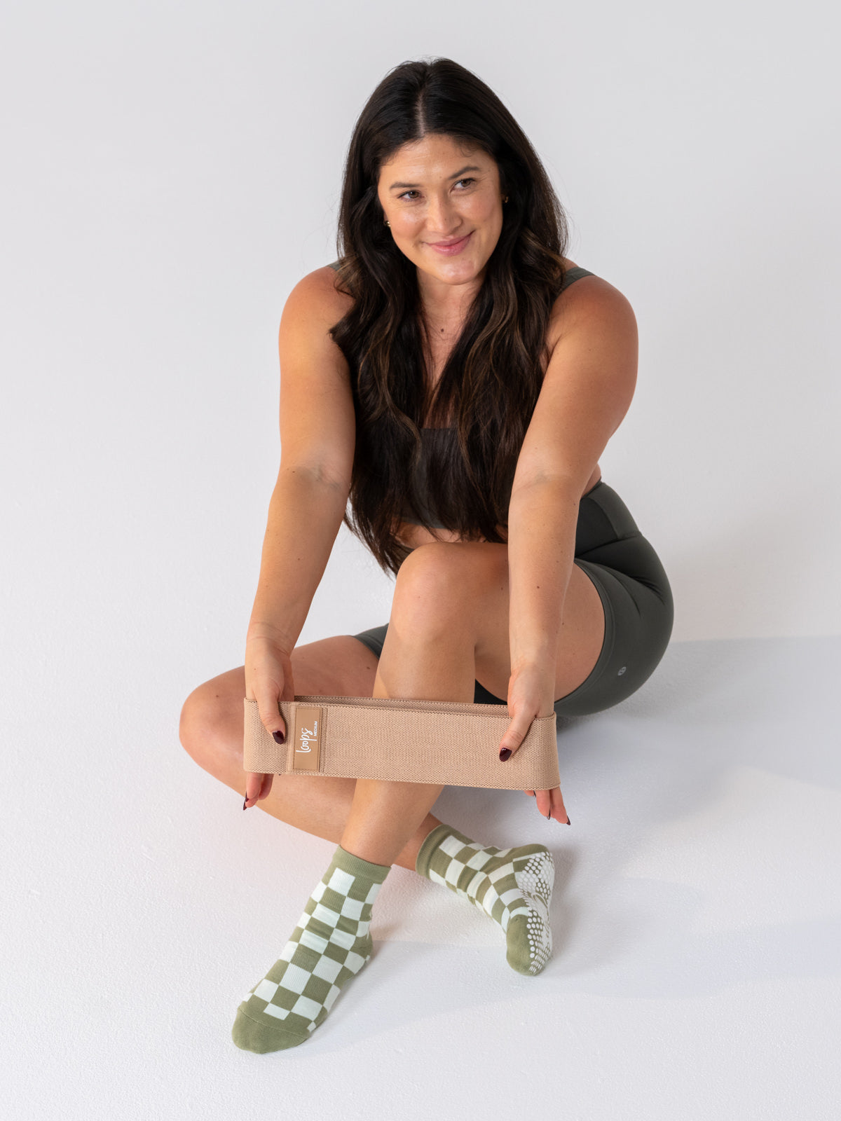 Studio Socks - Olive Check