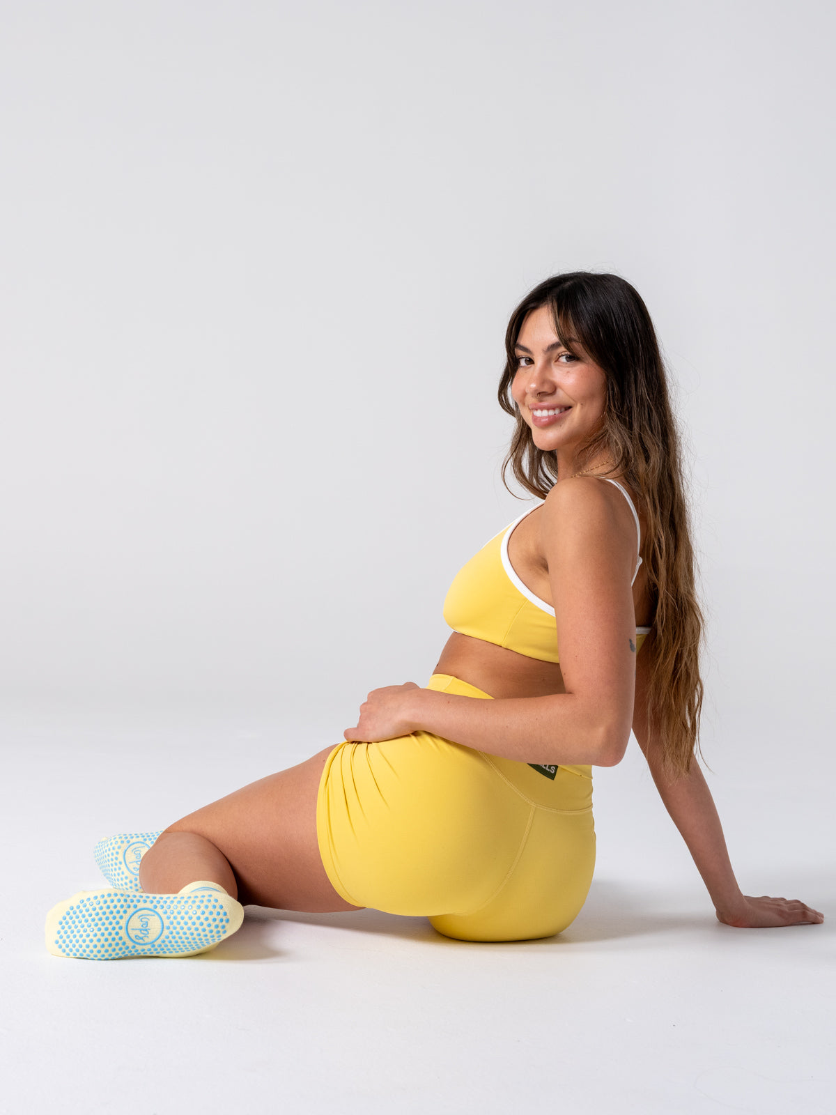 Studio Socks - Yellow + Blue Stripe