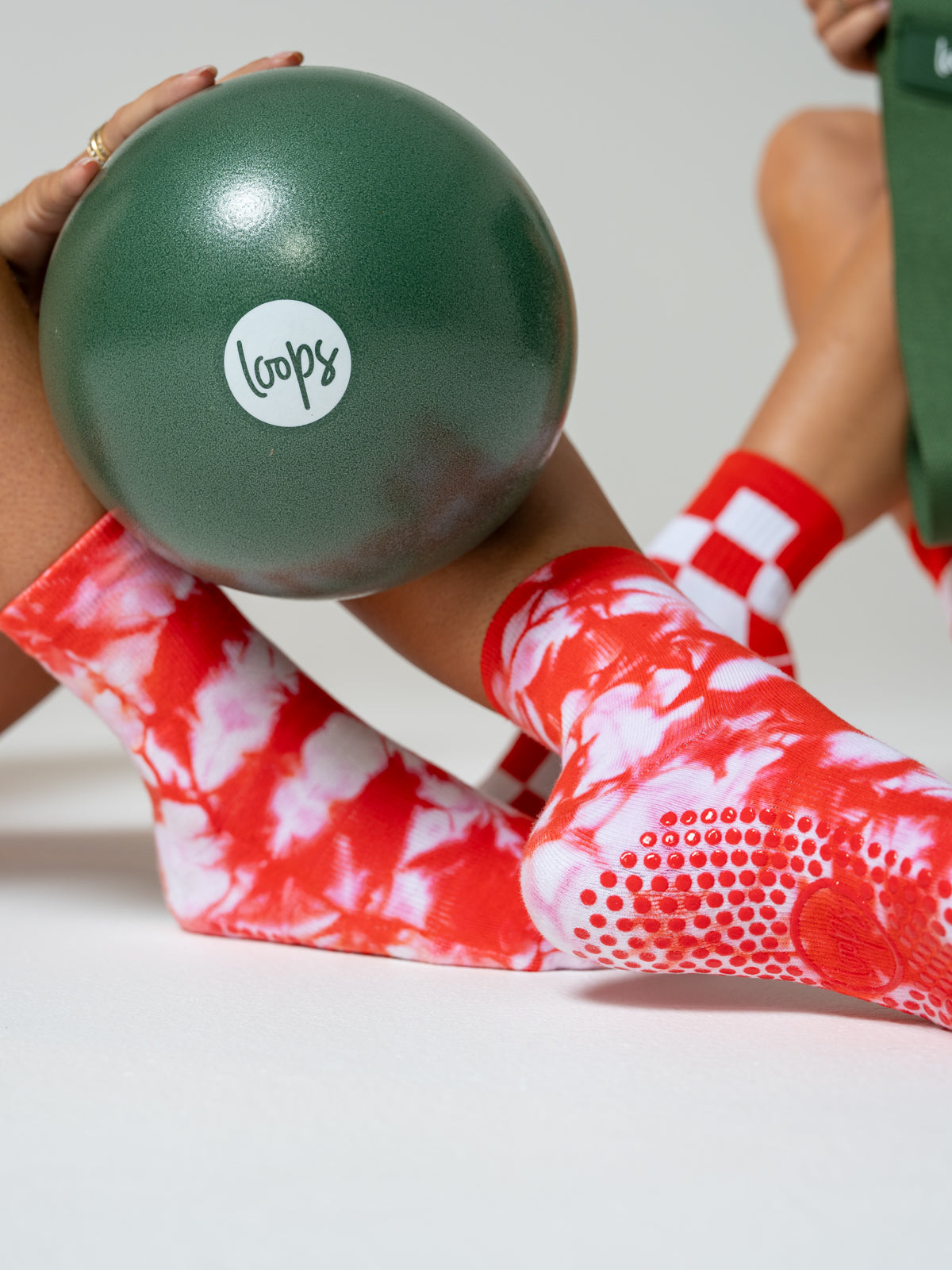 Studio Socks - Red Tie-Dye