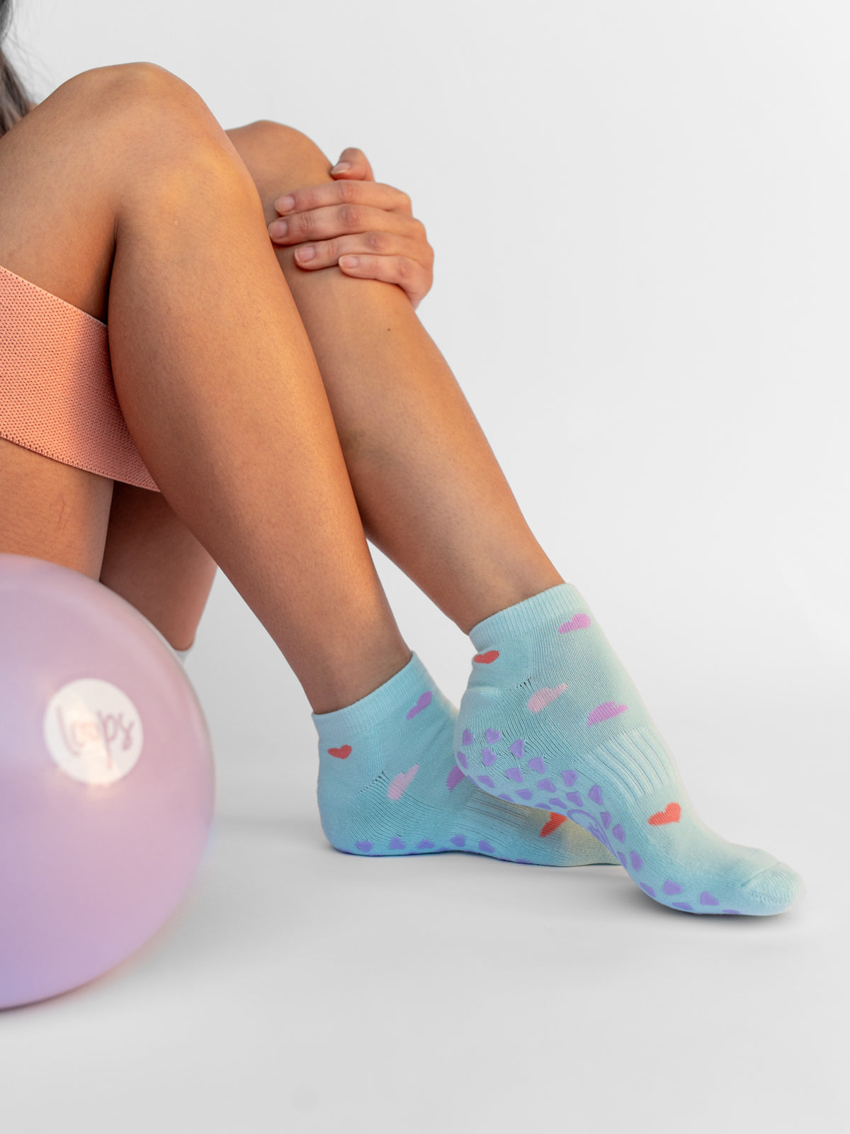 Ankle Socks - Blue Heart