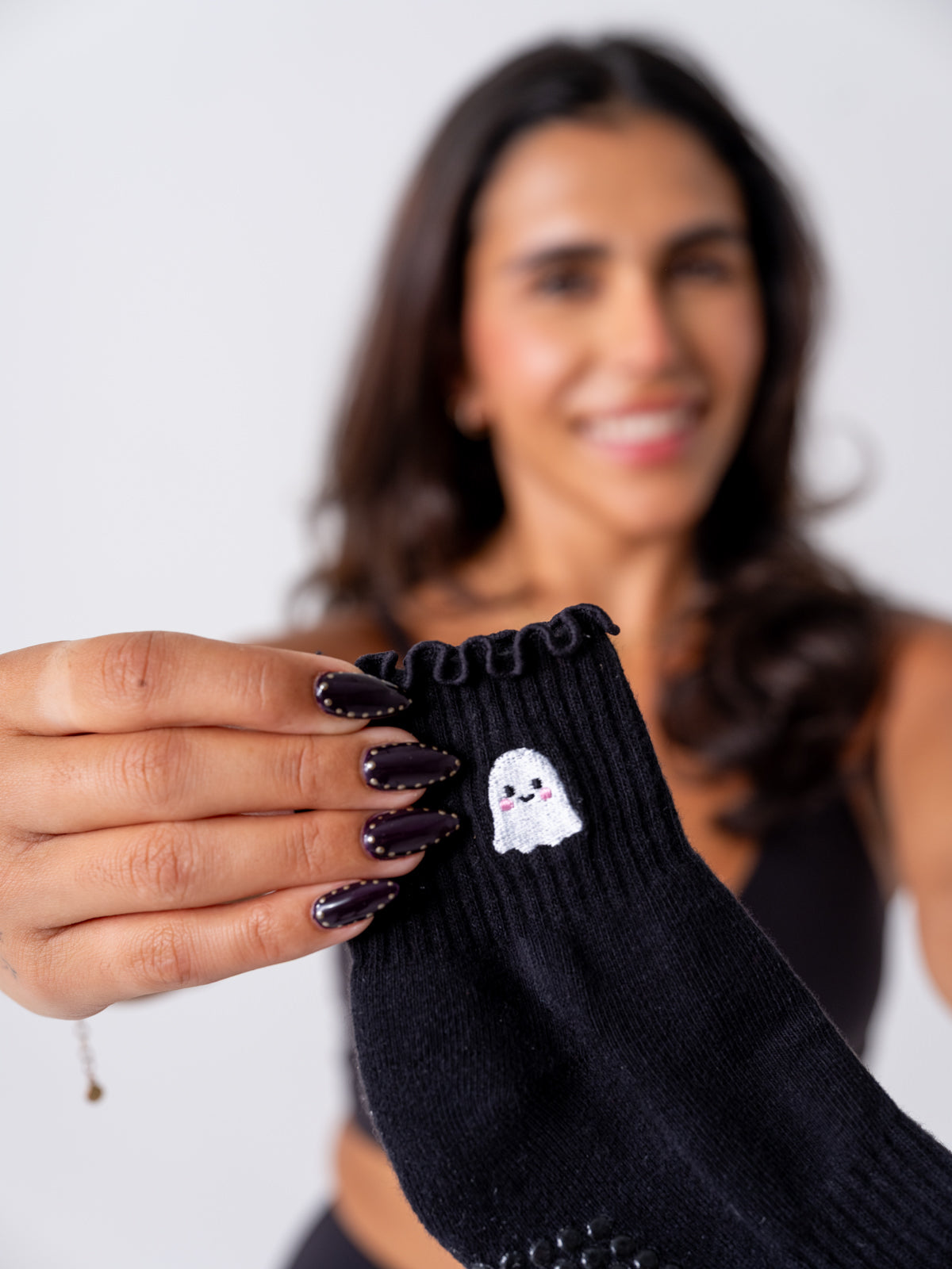 Ruffle Socks - Ghost