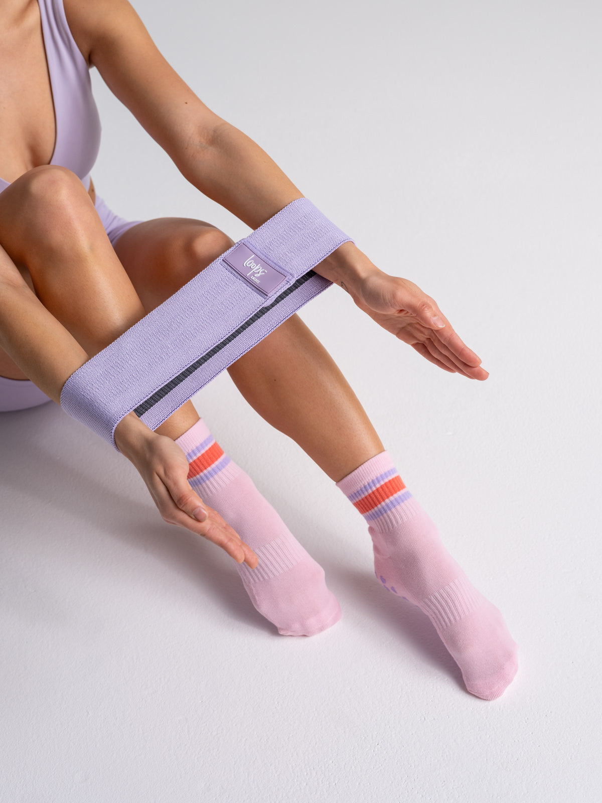Quarter Socks - Pink + Lilac