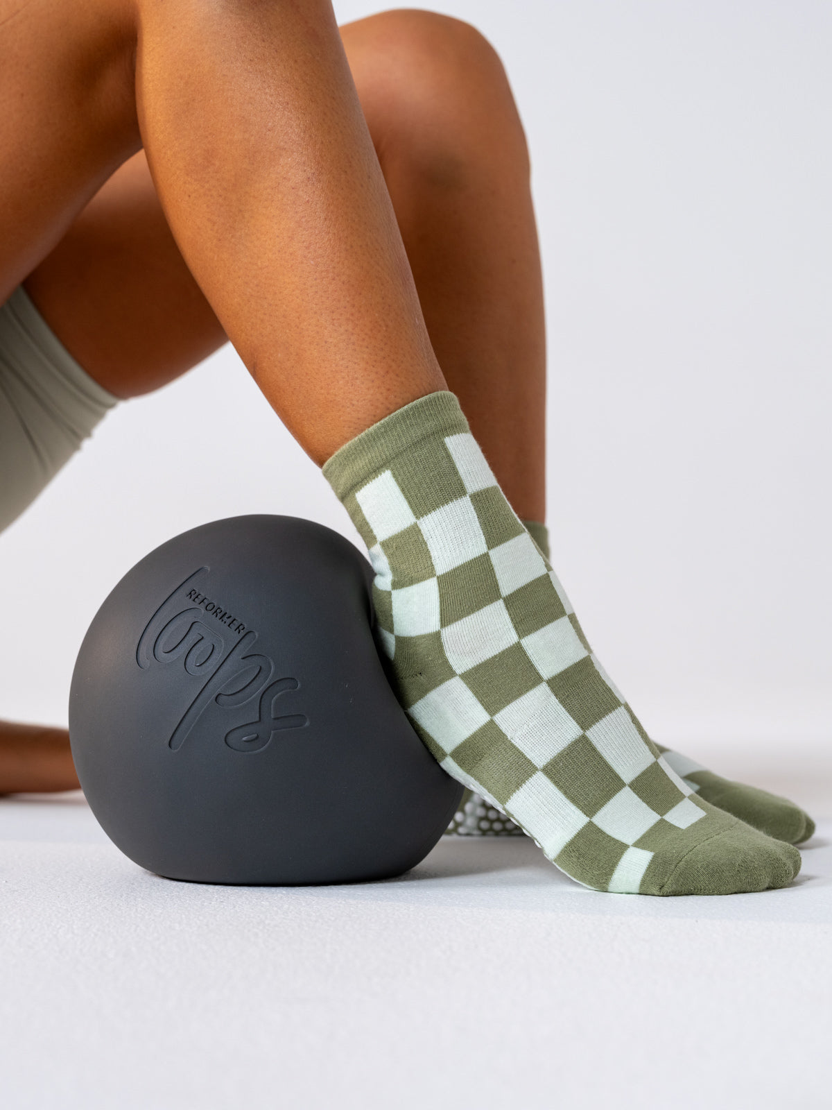 Studio Socks - Olive Check