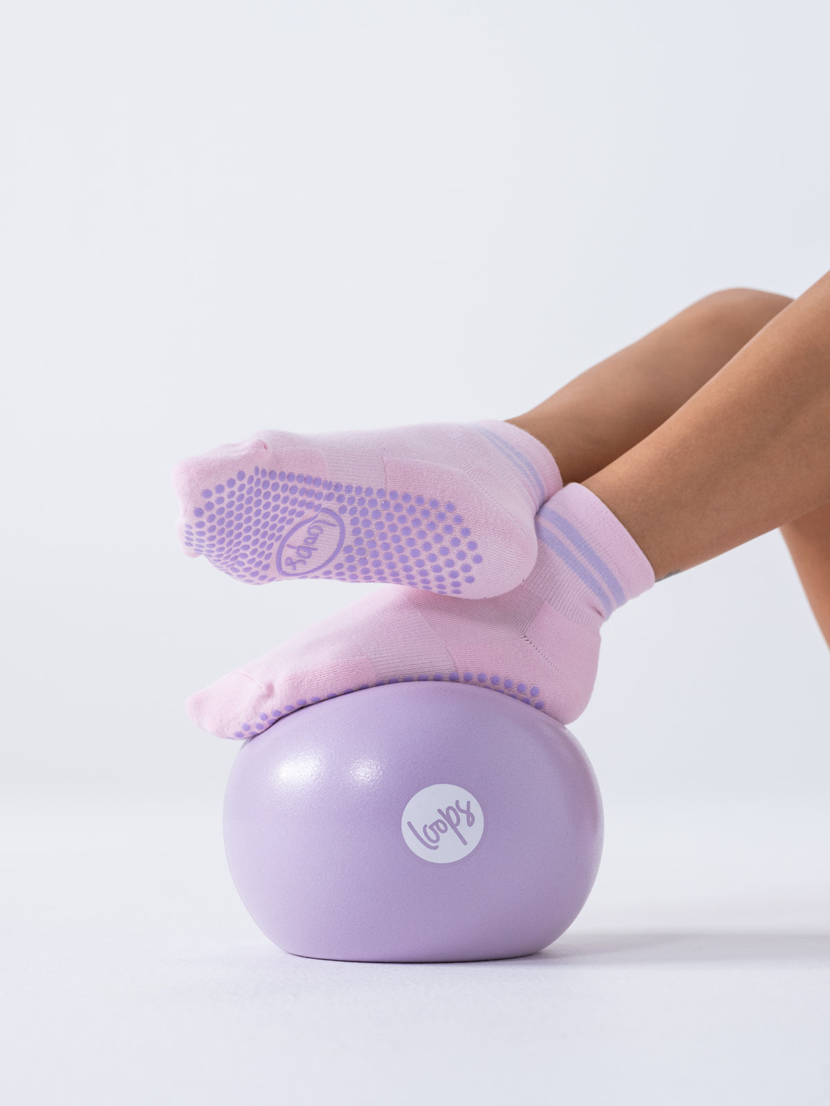 Studio Socks - Pink + Lilac Stripe